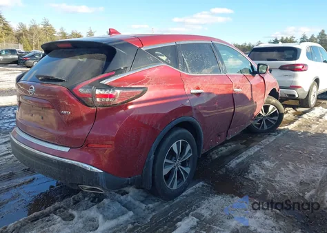 2019 Nissan Murano S z USA, uszkodzony, nr VIN 5N1AZ2MS5KN162385